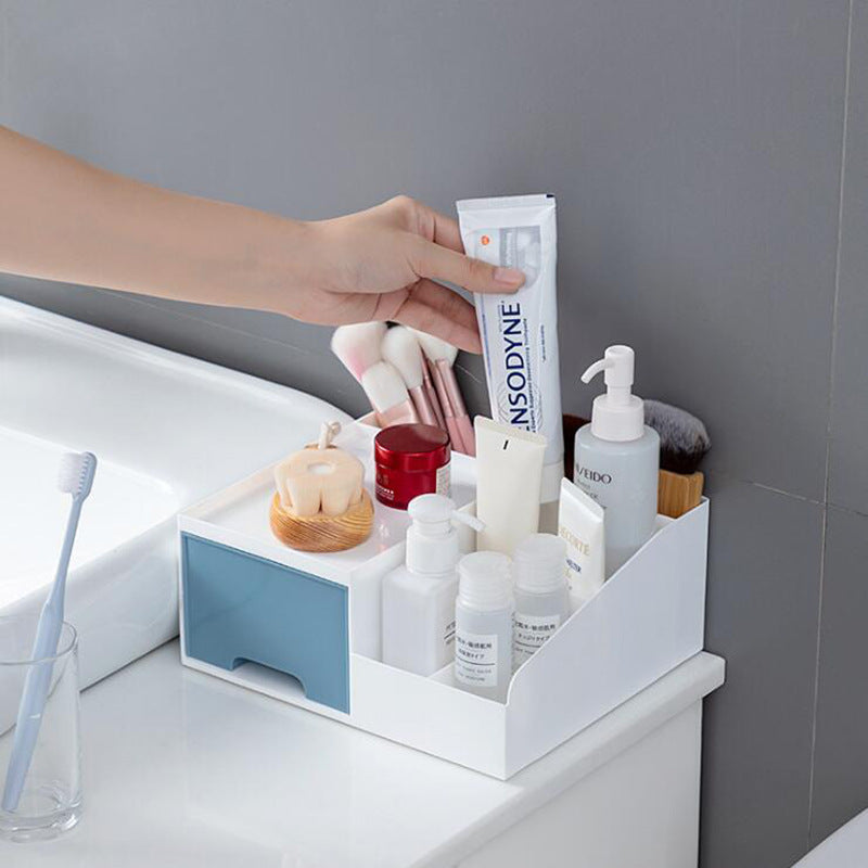 Cosmetic storage box rack